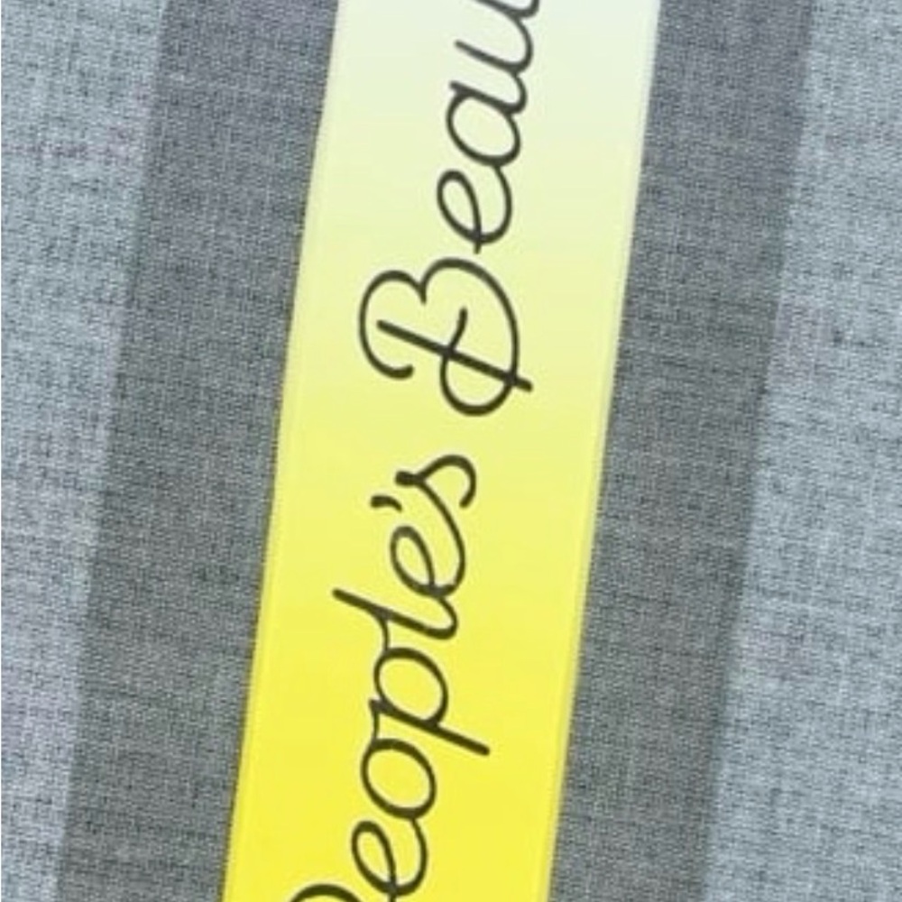 Yellow and Gray People's Beauty Scarf